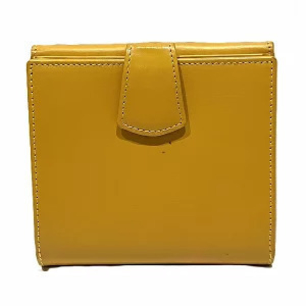 Loewe hook W fold wallet bi leather Black